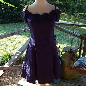 Vintage 1990s Y2K purple 💜 Roberta 7/8 made in USA 🇺🇸 prom formal bridesmaid